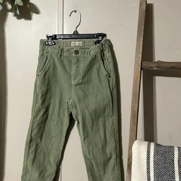 Zara Kids Colorful Collection Green Corduroy Pants - Picture 2 of 8